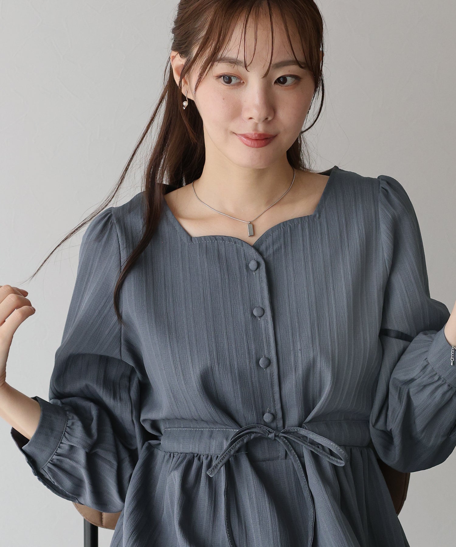 ハートネックティアードワンピース – BLUE ONLINE