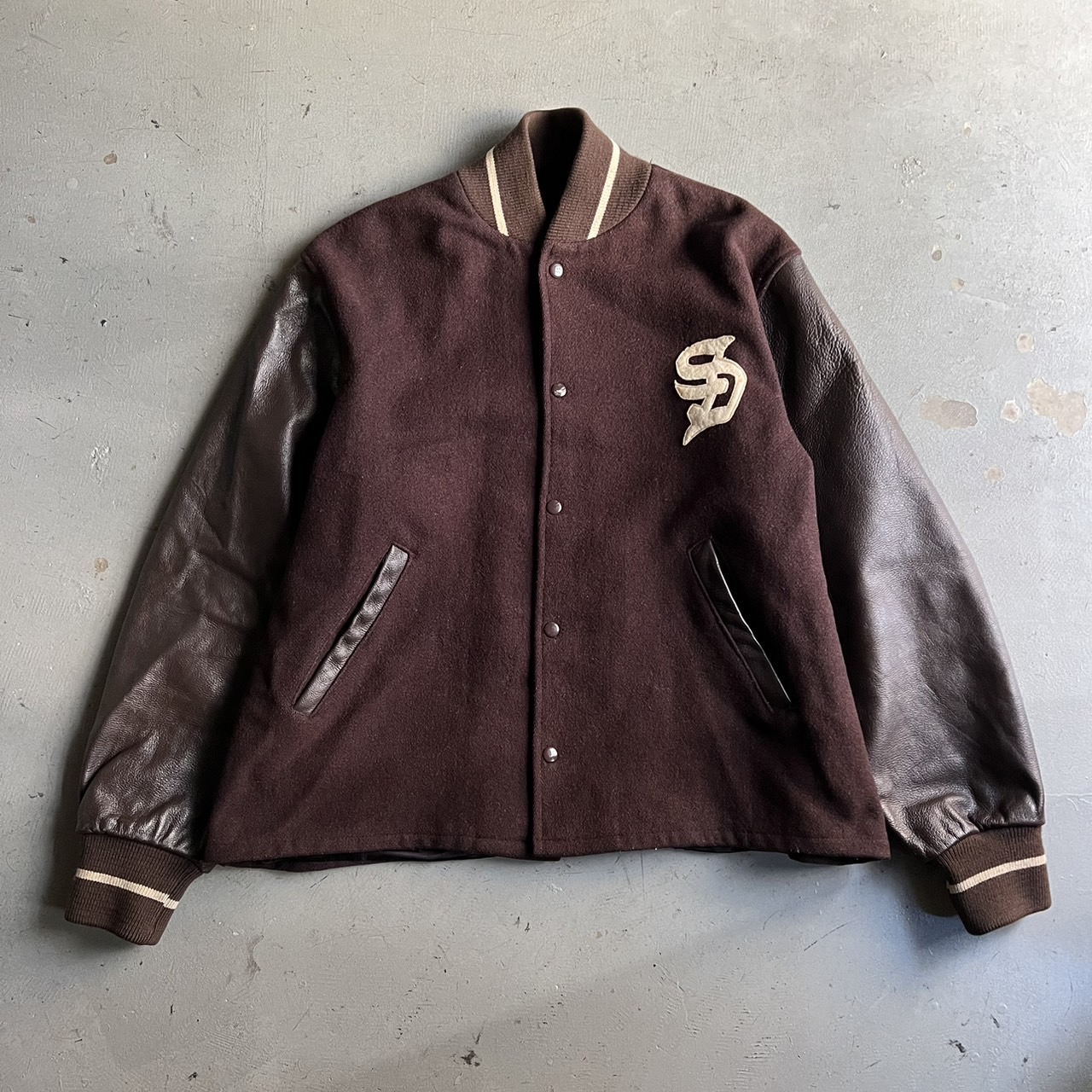 90s Supreme 2nd Varsity Jacket - blue room