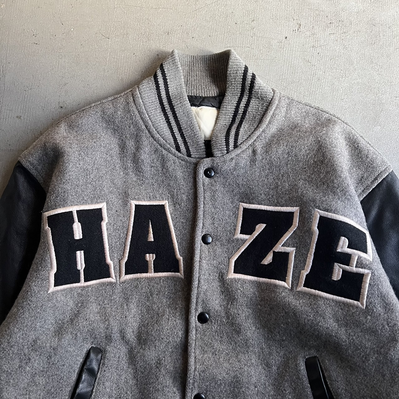 90s ERIC HAZE Varsity Jacket - blue room