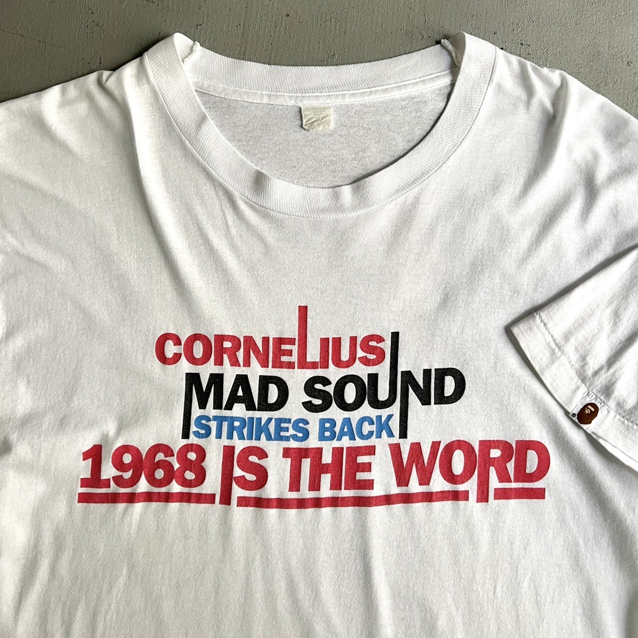 90s A BATHING APE NOWHERE 3rd Anniv “Cornelius” Print Tee - blue room