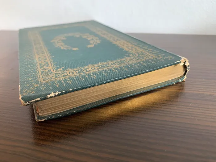 洋書 フランス語 ゴールド グリーン 緑 古本 古書 アンティーク 本