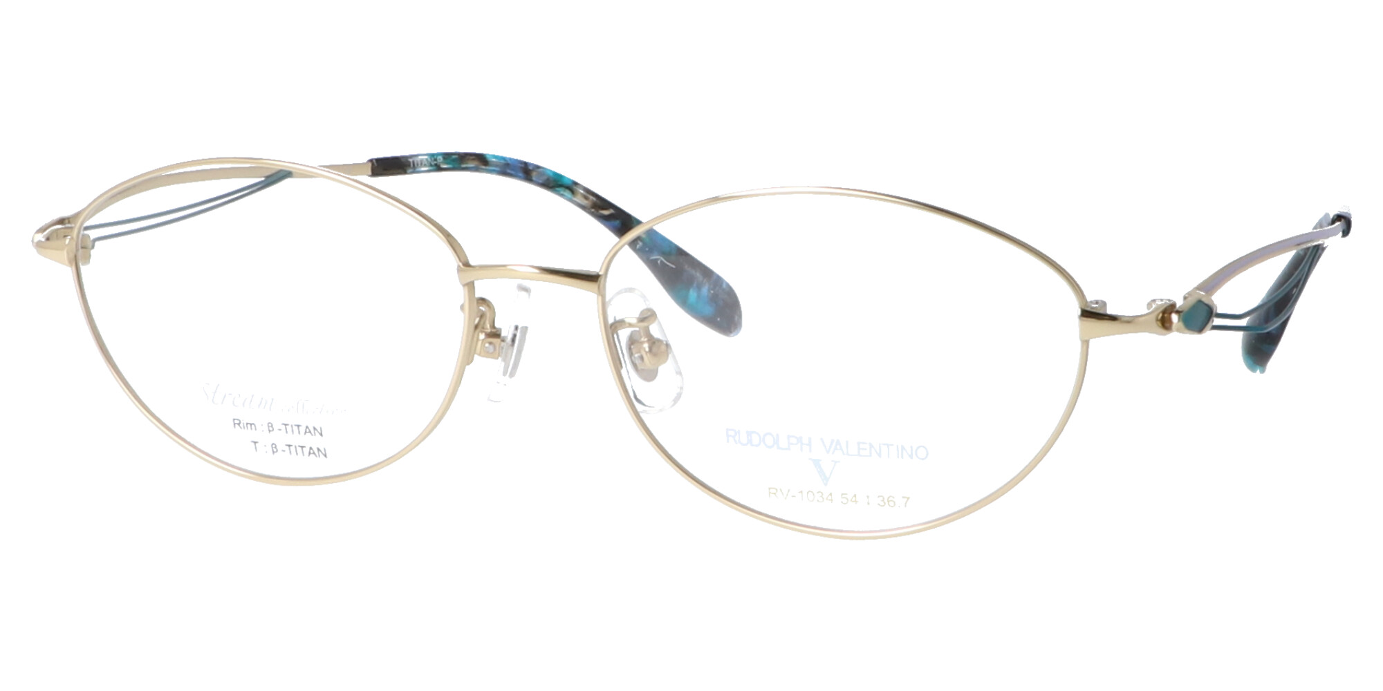 ルドルフバレンチノ RV1034_54_ゴールド | メガネ通販・取り寄せ専門