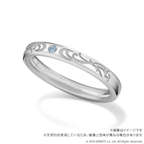 U-TREASUREコラボ】Team K カラーストーンリング プラチナ – ブラック