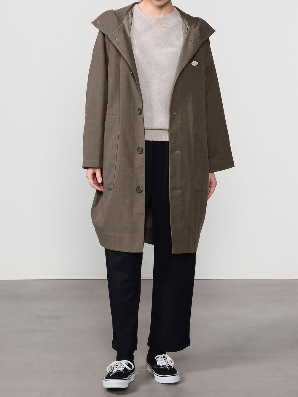 ノベルティ対象】DANTON | ウールライク フードコート WOMEN