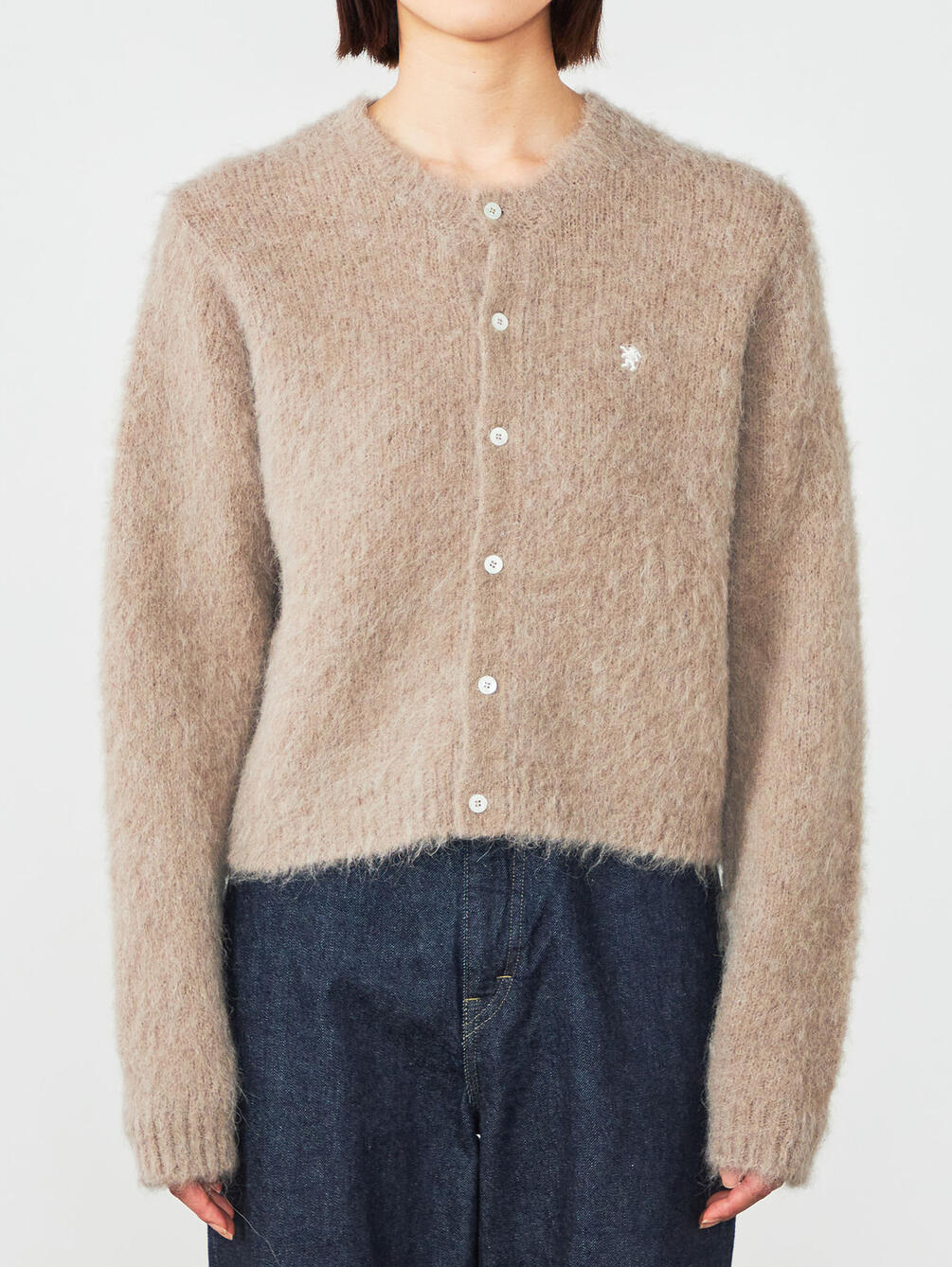 Gymphlex | シャギーニット ショートカーディガン WOMEN