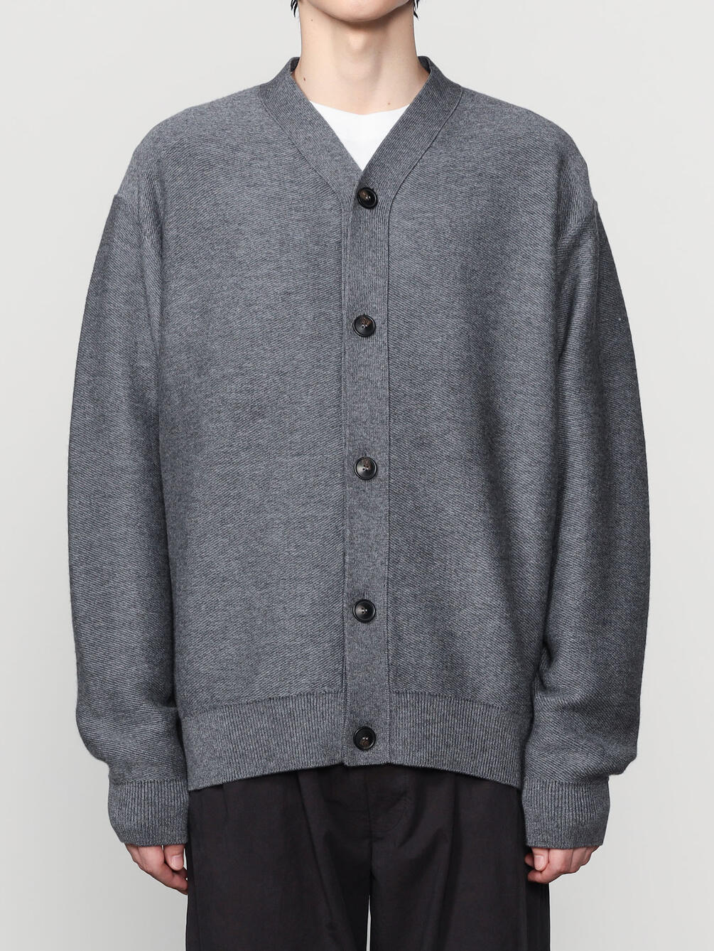 ORCIVAL | ウールコットン Vネックカーディガン MEN