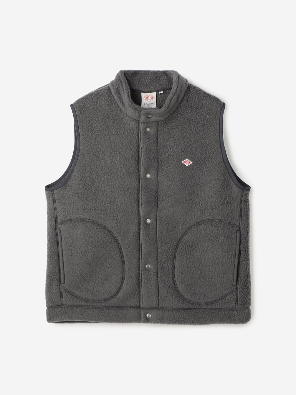 DANTON | ダブルフェイスボア スタンドカラーベスト MEN