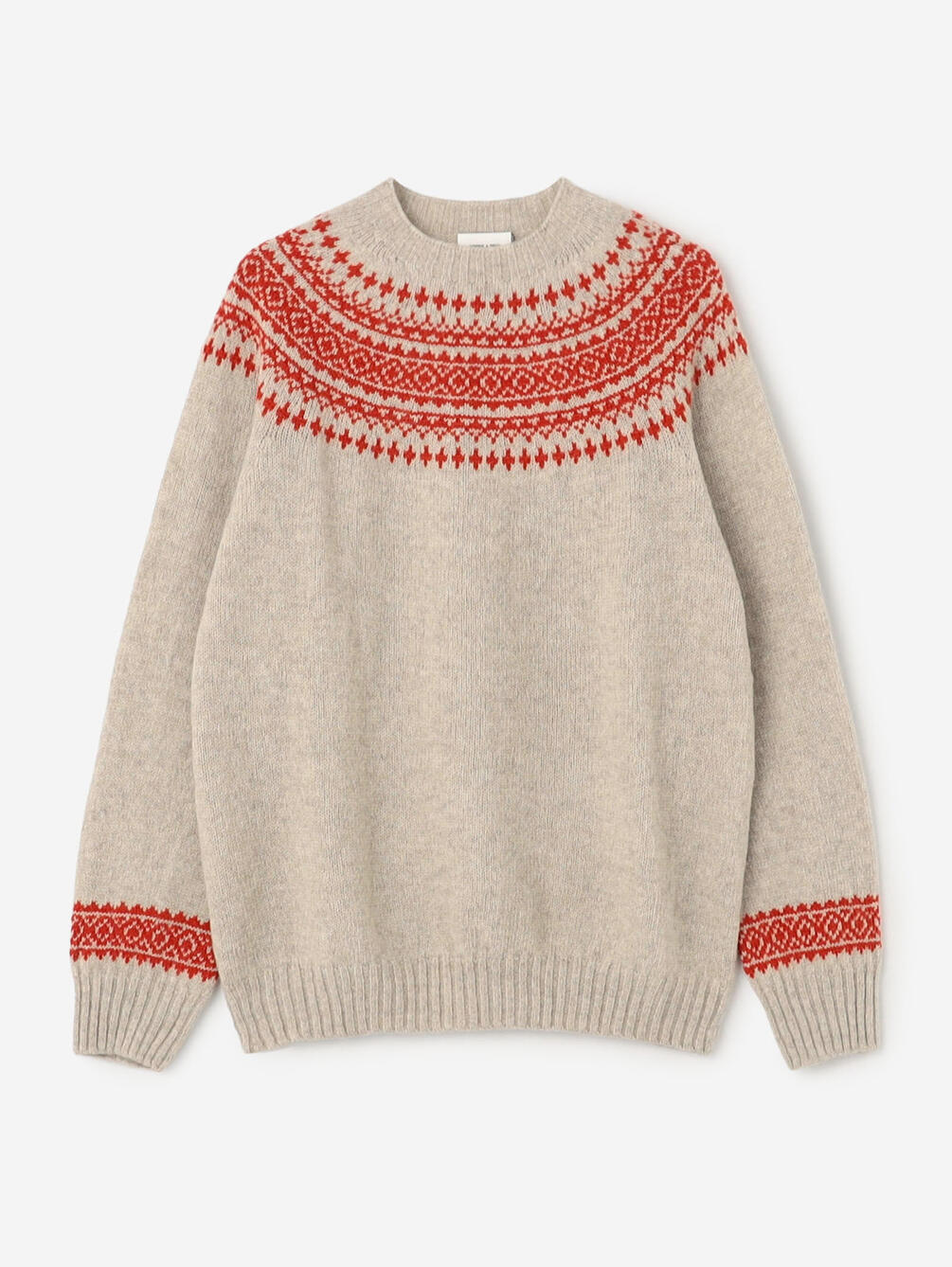 MORRIS & SONS | ジーロンラム ノルディックセーター MEN