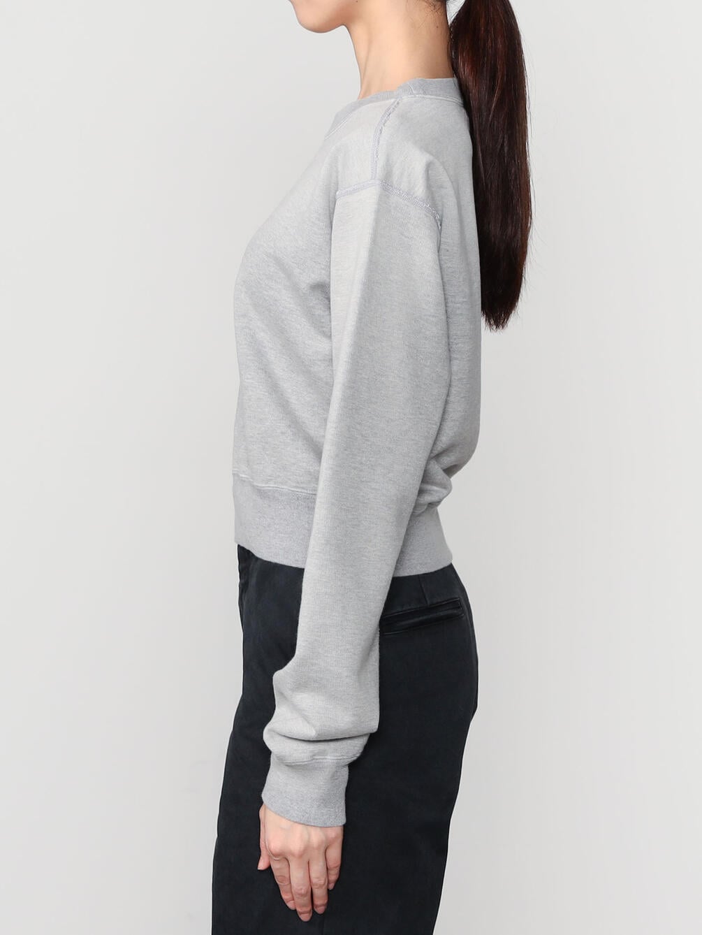 AURALEE | PRODUCT DYED PIMA LIGHT SWEAT P/O WOMEN