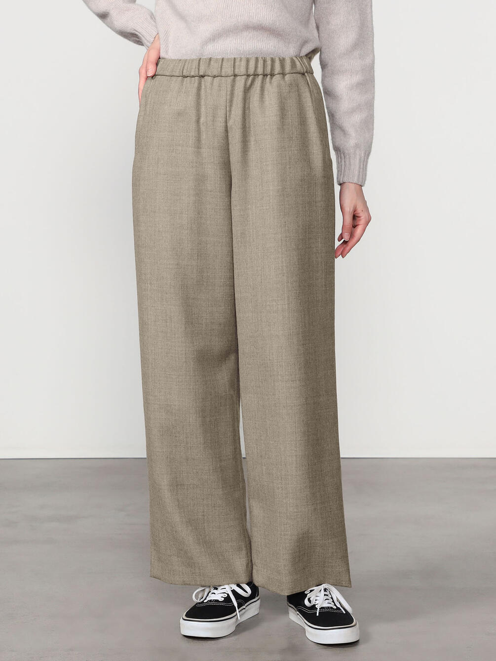 MORRIS & SONS | ウールサキソニー ワイドイージーパンツ WOMEN