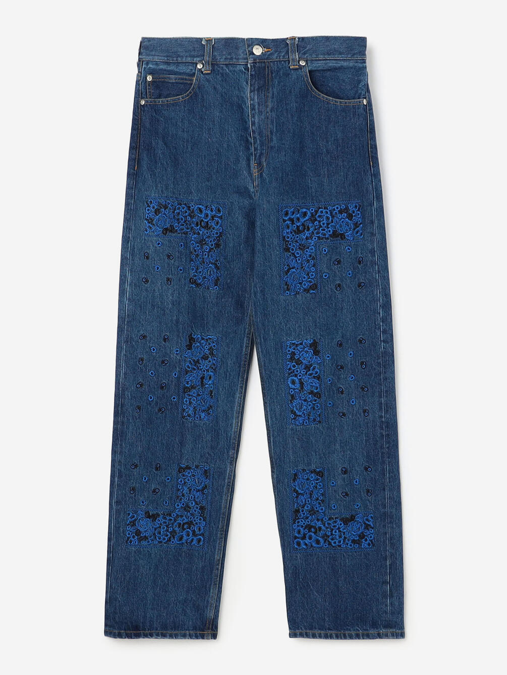 NOMARHYTHM TEXTILE | バンダナ刺繍 デニムパンツ WOMEN