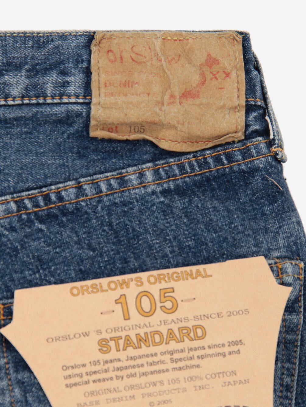 orSlow | 105 STANDARD SELVEDGE DENIM 2YEAR WASH MEN