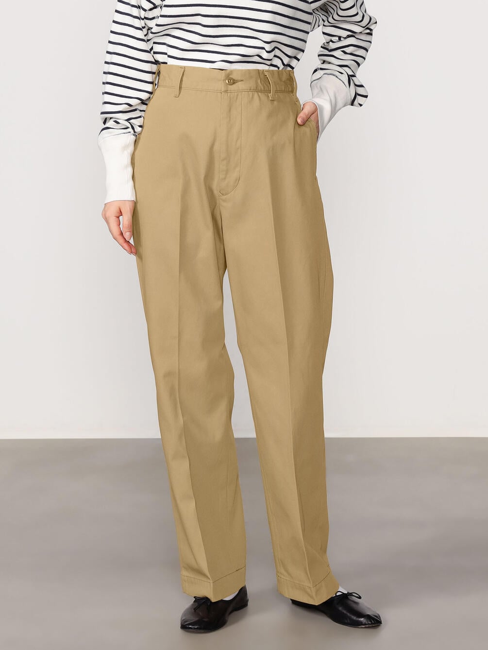 THE SHINZONE | WASHED HIGH WAIST CHINO WOMEN
