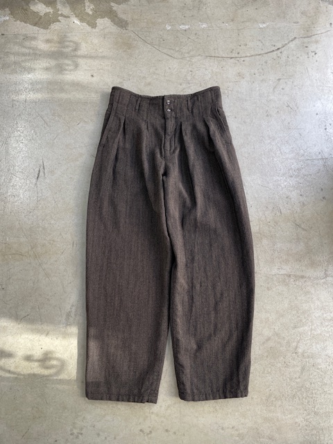 kaval / phoenix pants 'wool dobby herringbone'(カヴァルの