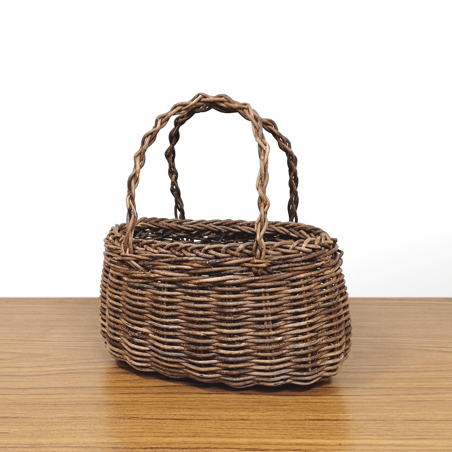 一点物｜あけび-かごバッグ｜並編み｜特小（ミニ）サイズ｜胴張り｜舟