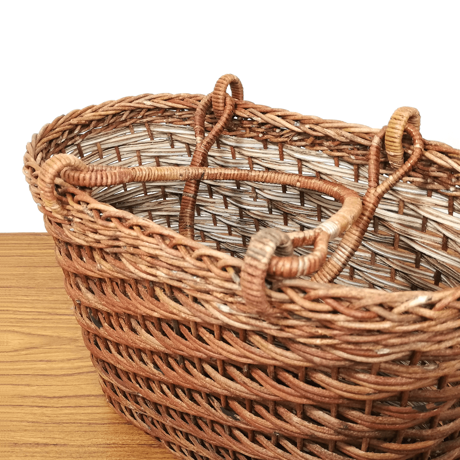 あけび-かごバッグ｜ほら編み｜中サイズ｜小判底｜青森県のあけびかご