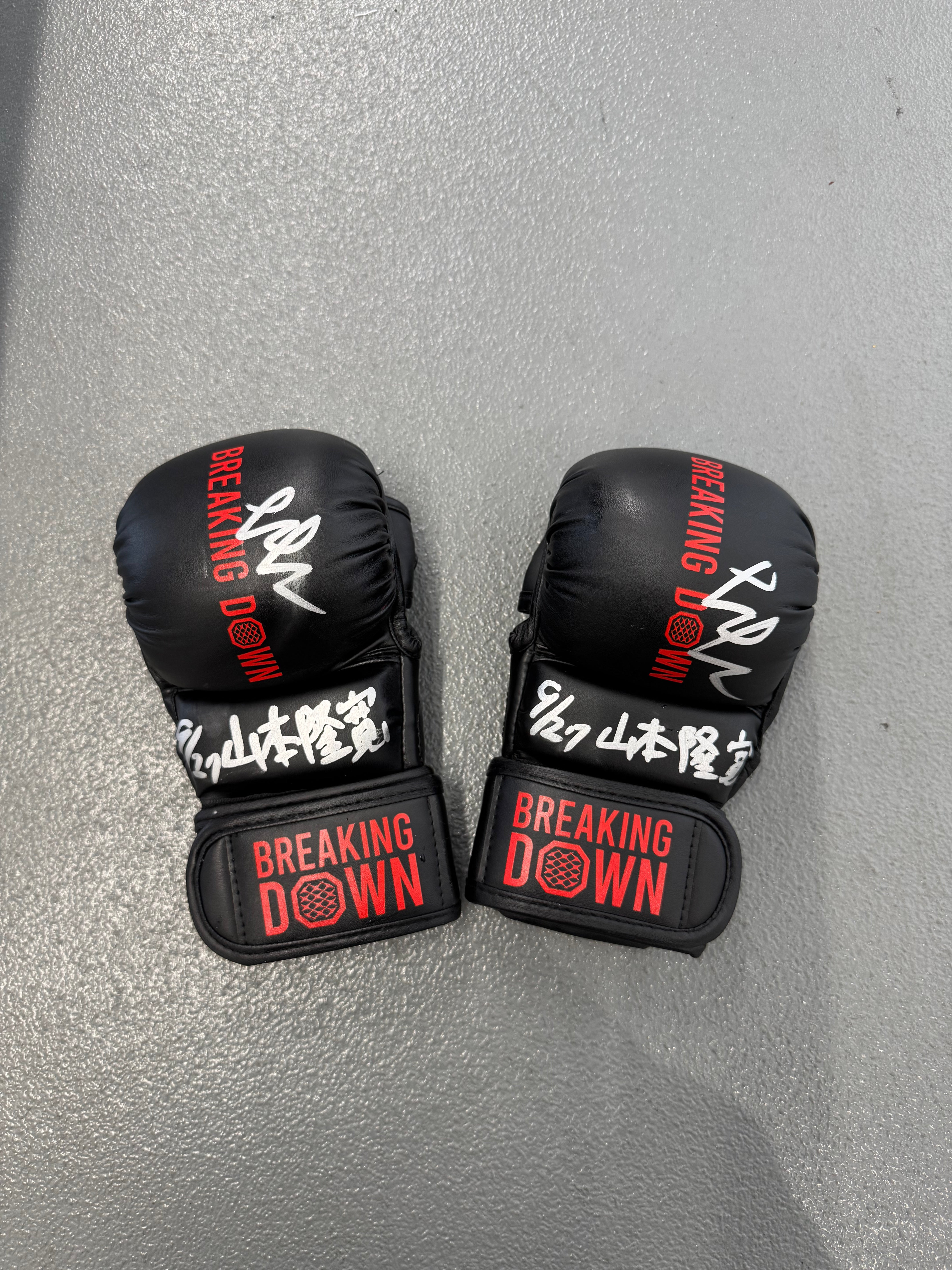 BreakingDown17 山本隆寛選手サイン入りグローブ – BreakingDown