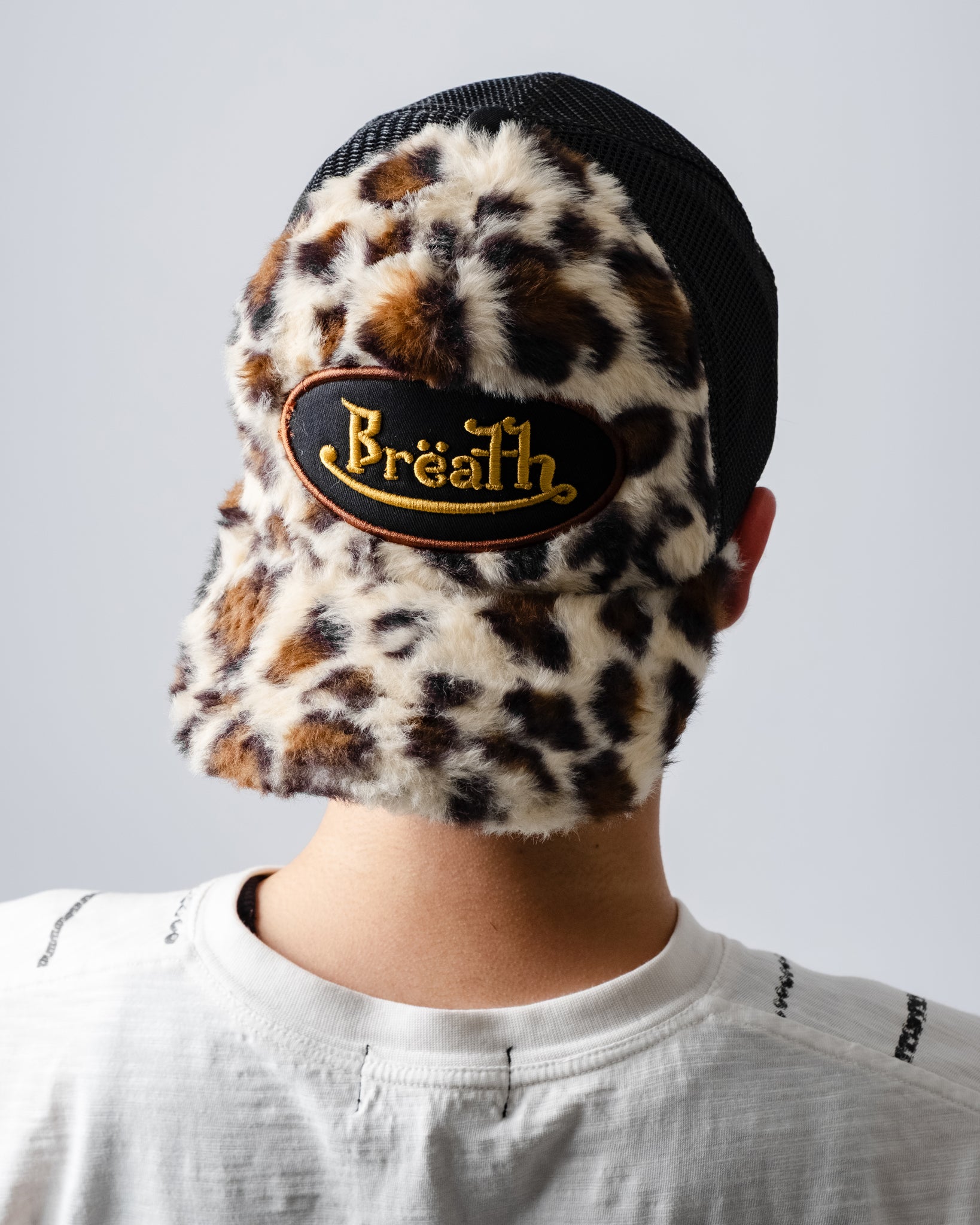 FAUX LEOPARD FUR CAP / BROWN – BREATH - サイズ 頭周り(cm) OS 58-62