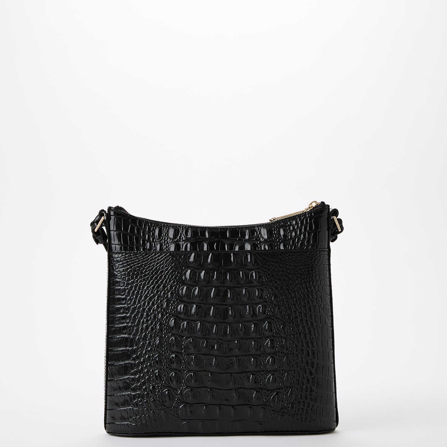 Katie Black Melbourne Zip Top Crossbody Bag | BRAHMIN