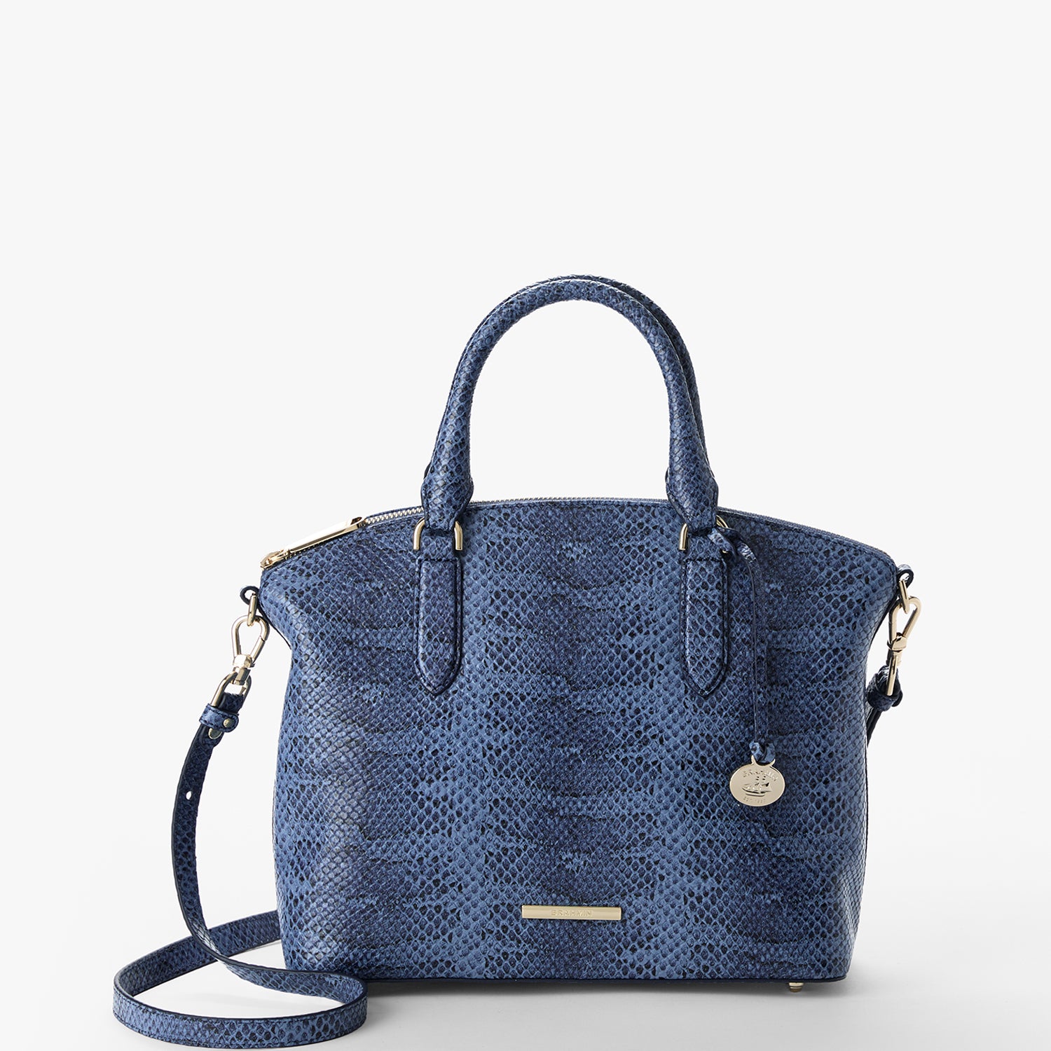 Duxbury Satchel | Navy Bonaire | BRAHMIN
