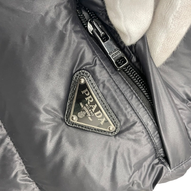PRADA】プラダ SGJ258 ダウンジャケット ナイロンメンズ ボンバー 黒
