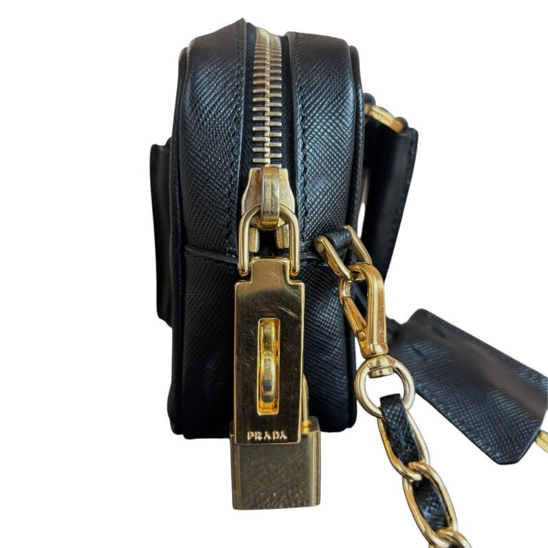 PRADA プラダ サフィアーノ BL0705 チェーンショルダー 2wayミニハンド