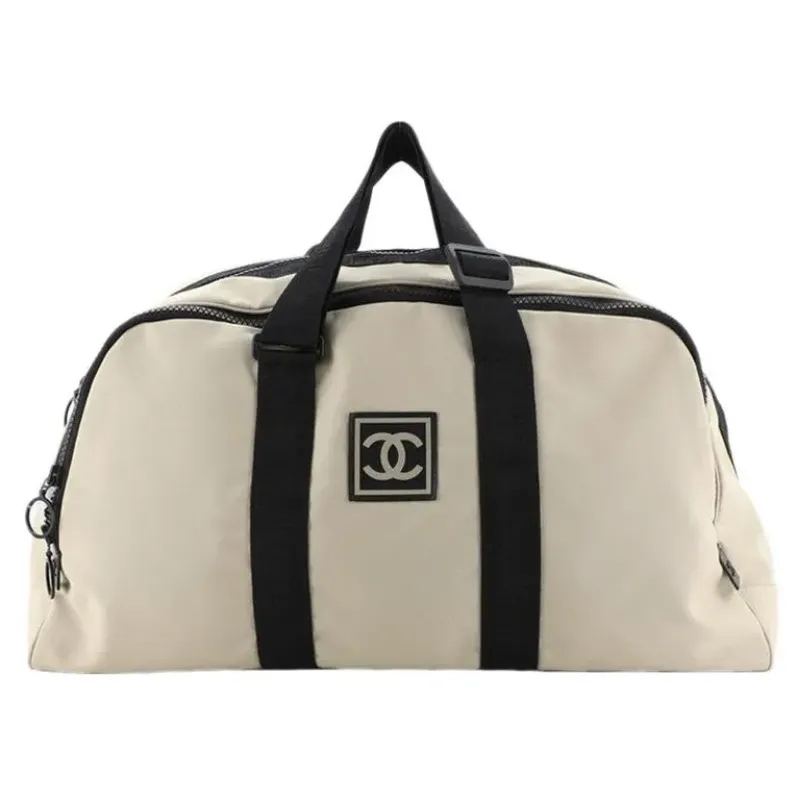 ボストンバッグ スポーツライン ナイロン ベージュ系｜ブランド買取