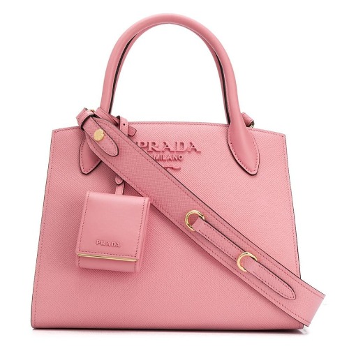プラダ モノクローム バッグ ピンク 1BA156｜ブランド買取なら