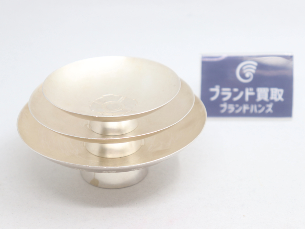 兵庫県西宮市でSV1000の銀杯3点セットをお買取りいたしました！