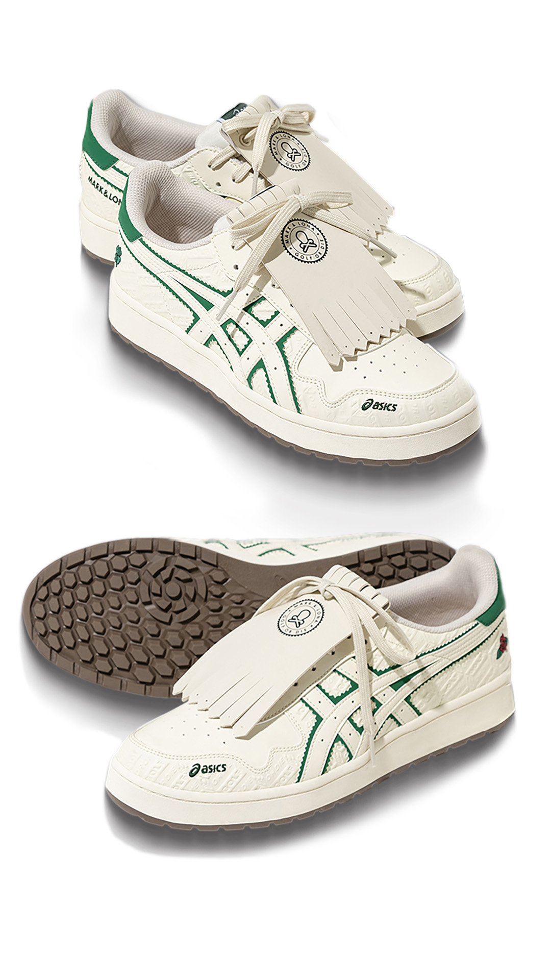 河童】ASICS マーク＆ロナ ゴルフシューズ 河童】ASICS マーク＆ロナ