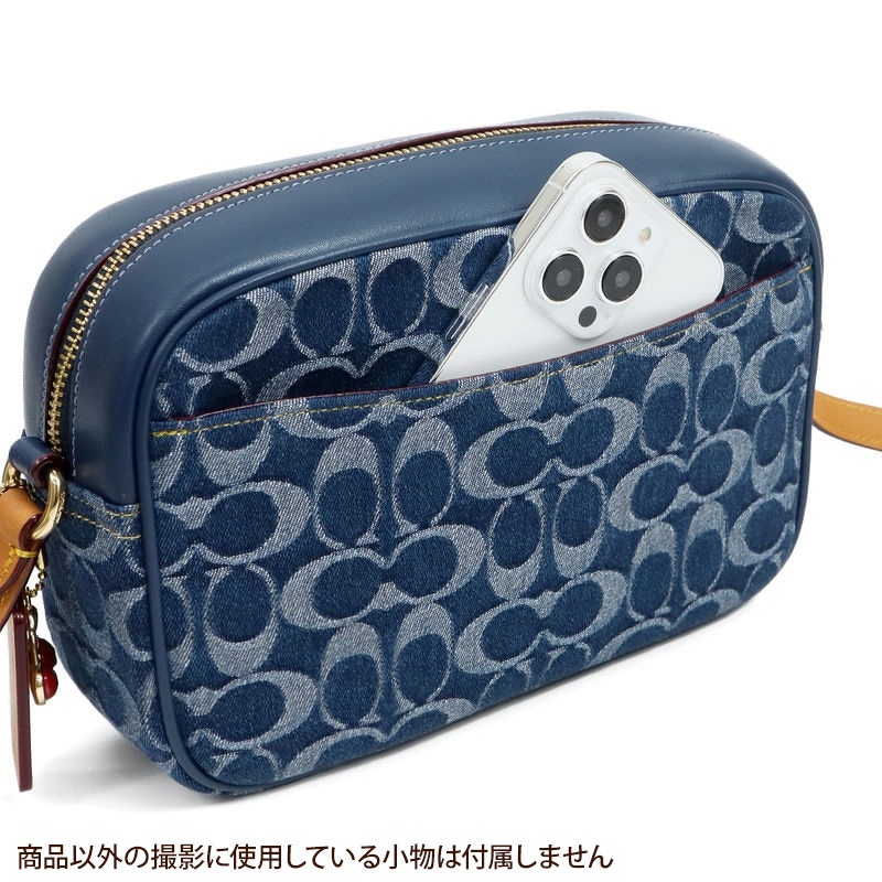 Brandol / COACH コーチ ショルダーバッグ シグネチャー デニム カメラ
