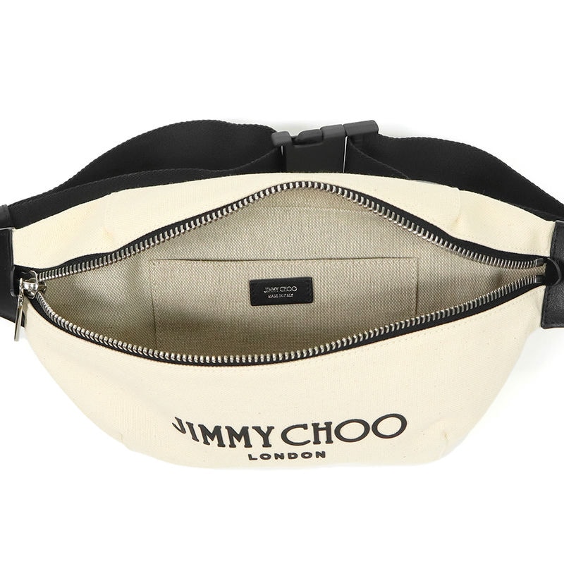 Brandol / JIMMY CHOO ジミーチュウ ボディバッグ キャンバス ウェスト