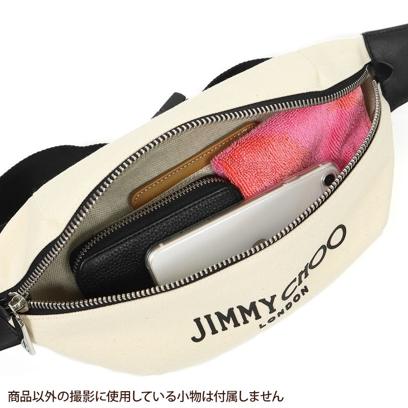 Brandol / JIMMY CHOO ジミーチュウ ボディバッグ キャンバス ウェスト