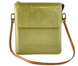 モノグラム ヴェルニ ベッドフォード ライムイエロー ハンドバッグ