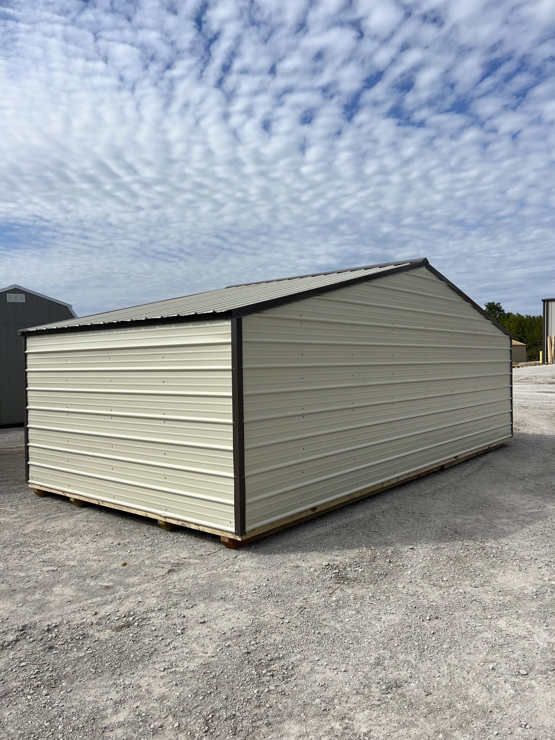 12×24 Side Economy Metal Utility Shed - Branson Portable Buildings