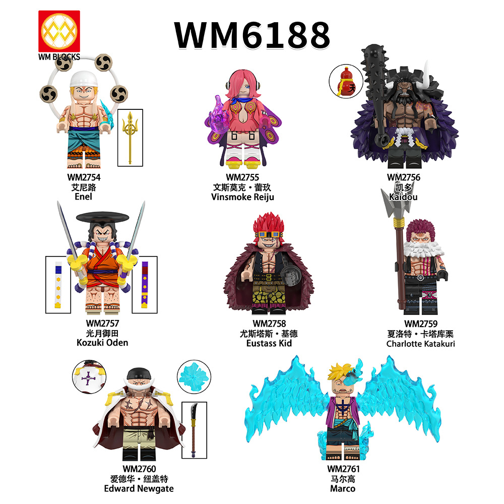Anime One Piece Kaido WM2756 Minifigures - Brixtoy