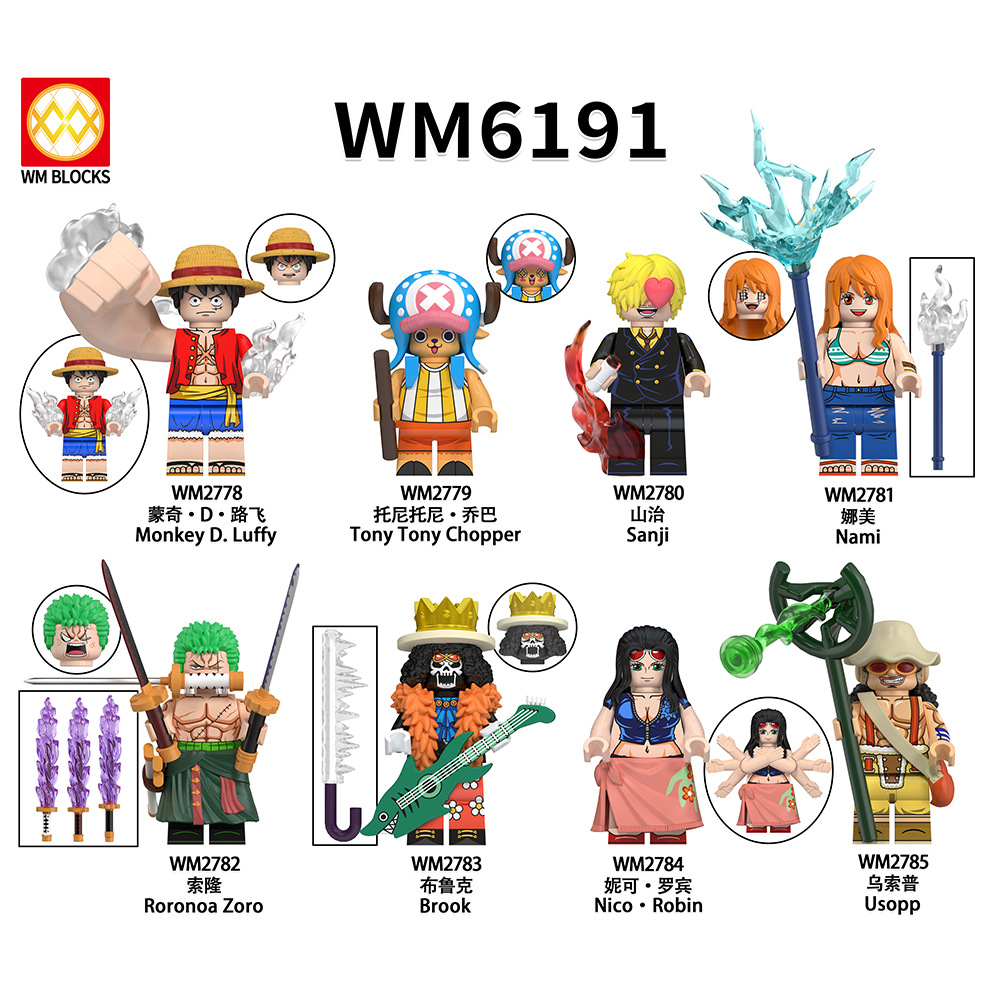 Anime One Piece Sanji WM2780 Minifigures - Brixtoy