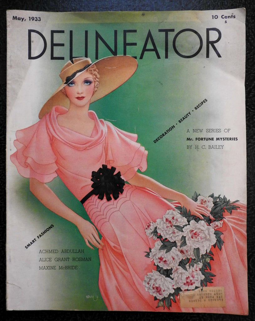 Delineator 1933 great Art Deco style fashion culture magazine