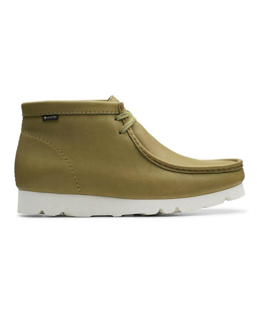 Wallabee Boot Gore-Tex Khaki Leather | Clarks | Bricks and Bonds