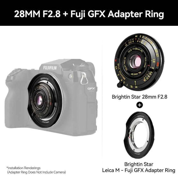 Brightin Star 28mm F2.8 Leica M Mount Full Frame Pancake Lens