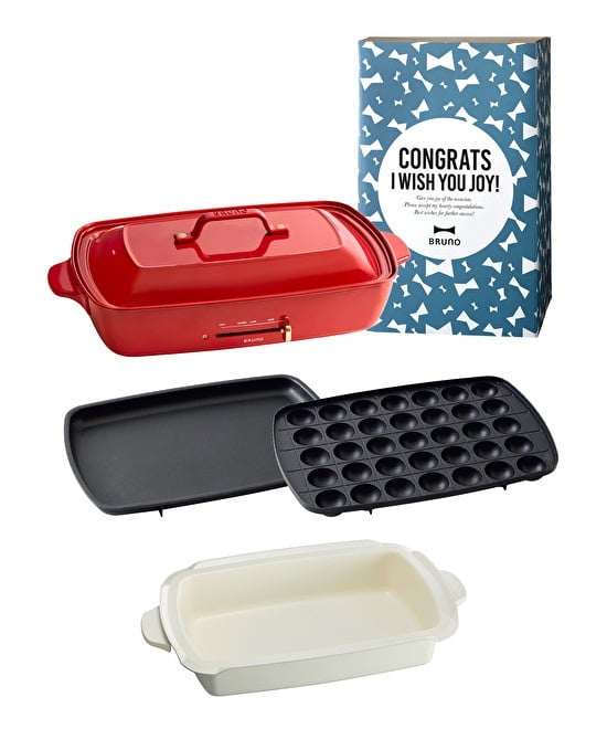 おめでとう》ホットプレートグランデサイズ+深鍋 ギフトセット