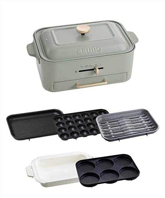 コンパクトグリルホットプレート用減煙グリルプレート の通販 | BRUNO