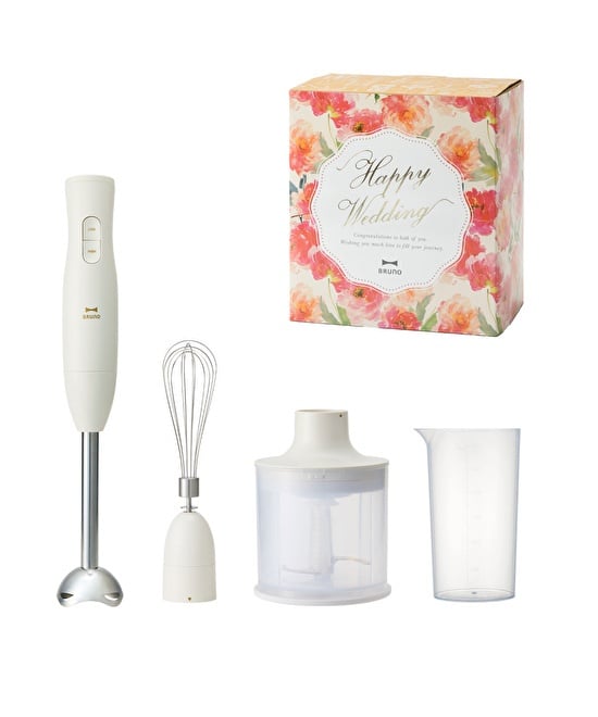 結婚祝い》マルチスティックブレンダー2 ギフトセット アイボリーの