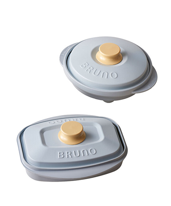 レンジメート プロ by BRUNO 2種セット ブルーグレー/スクエア ブルー