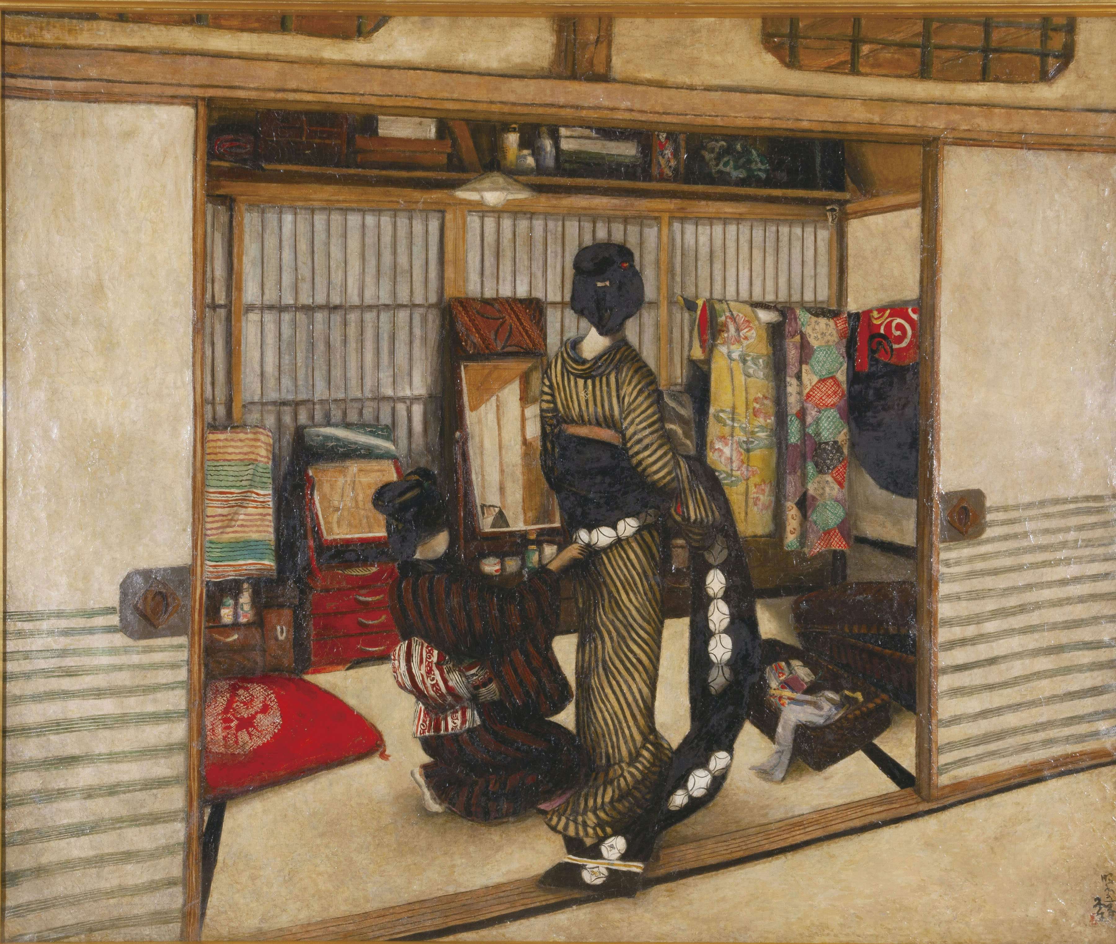 希少「菊」デッサン 木村荘八 落款 希少「菊」デッサン 木村荘八 落款