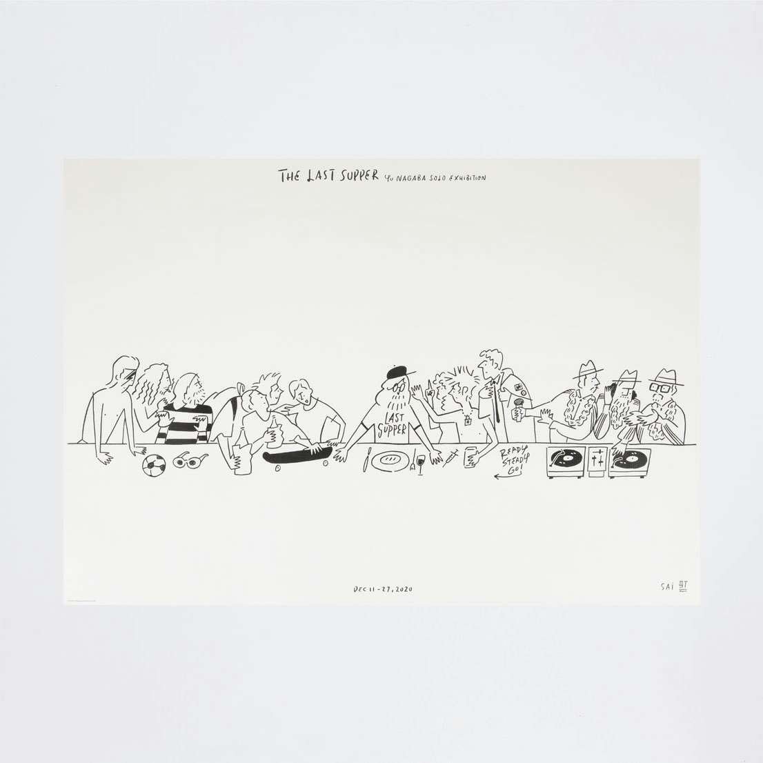 長場雄の個展がSAIで開催。4メートルのオリジナルキャンバス作品も発表