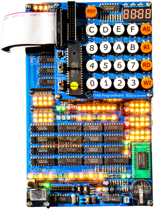 ADTTM8 ロジックICで創る自作CPU組み立てキットTTM8 — ビット