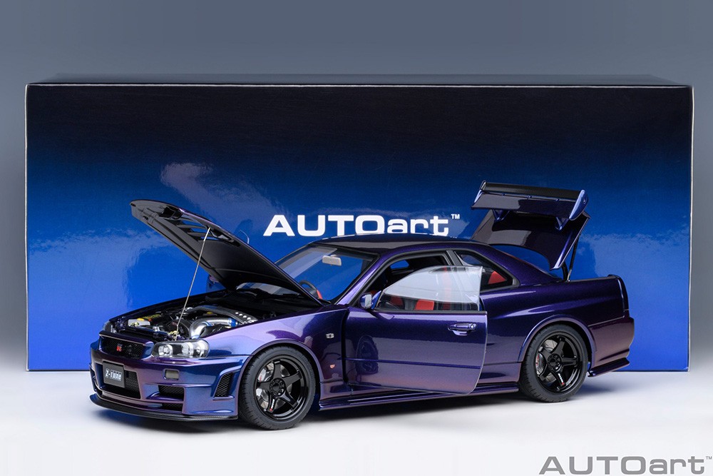 AUTOart 77464 Nissan Skyline GT-R R34 Z-Tune 1:18 Midnight Purple