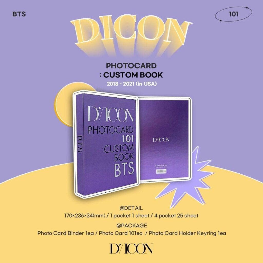 BTS 101枚のフォトカードセット「Dicon PHOTOCARD101 BTS JAPAN