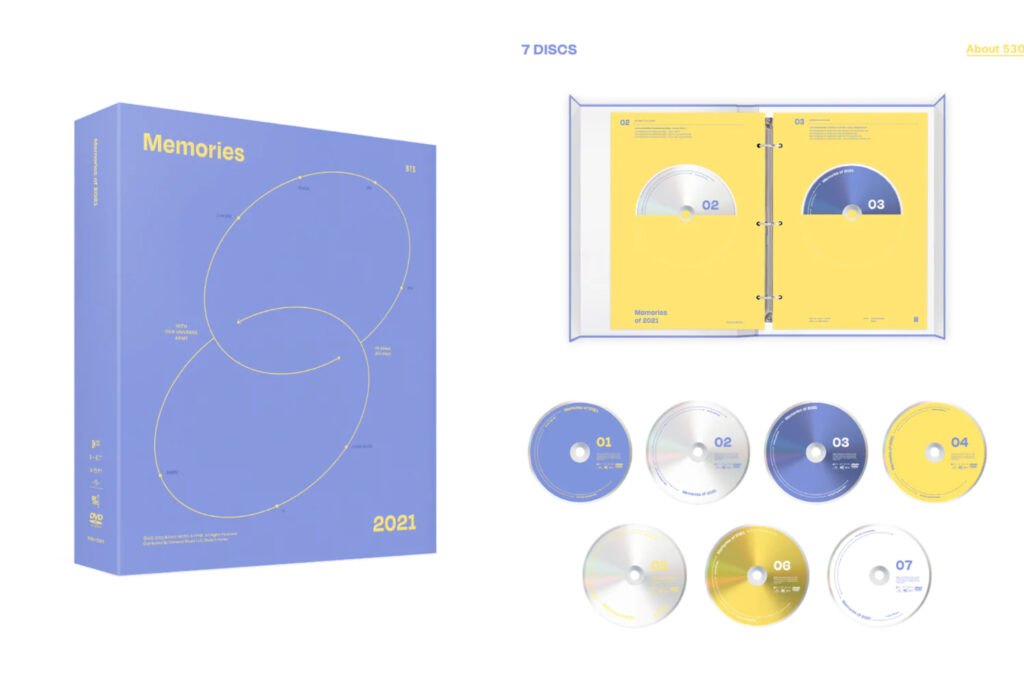 BTS MEMORIES OF 2021のDVDが発売決定！！発売日・収録内容・特典